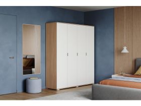 Распашной шкаф Стелла 4-180x200 Дуб Барбера