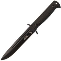 Тактический нож НОКС Кром Black, сталь AUS-8, рукоять резинопластик