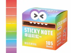 Блок стикеров для заметок Languo, 7х5 см, 105 листов, ассорти