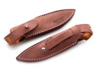 Нож с фиксированным клинком LionSteel Willy, сталь М390, рукоять оливковое дерево