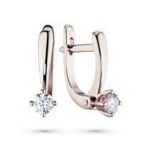 Серьги из красного золота с бриллиантами э0201сг02163900