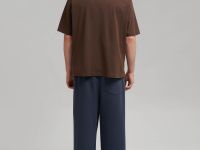 Футболка объемного кроя из джерси