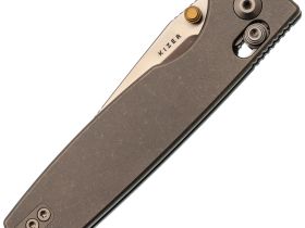 Складной нож Kizer Original 2, сталь S45VN, рукоять титан, серый