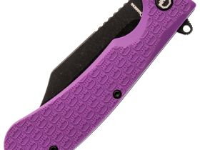 Складной нож Daggerr Powie Purple BW DL, сталь 8Cr14MoV, рукоять FRN
