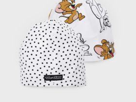 Шапка детская трикотажная для девочек, 2 шт в комплекте