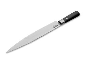 Кухонный нож слайсер для нарезки Boker, сталь VG-10 в обкладках из дамасской стали, рукоять дерево