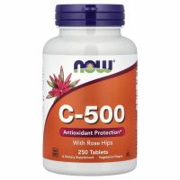 NOW Foods, C-500 с шиповником, 250 таблеток