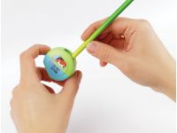 Точилка пластиковая MESHU "Best friend", 2 отверстия, ассорти