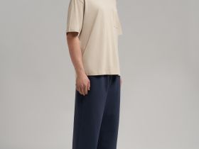 Футболка объемного кроя из джерси