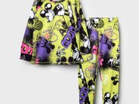 Термокомплект трикот. для девочек: фуфайка (футболка) с длин. рук, брюки для эпизод. использования