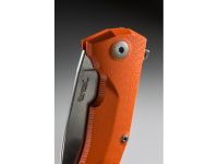 Нож складной LionSteel KUR OR G10 Orange Flipper, сталь Uddeholm Sleipner®, стеклотекстолит, оранжевый