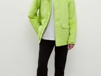 Куртка oversize силуэта с капюшоном