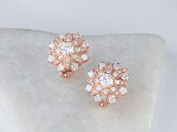 Серьги из красного золота с бриллиантами э0201сг04186100