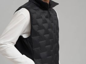 Стеганый пуховый жилет