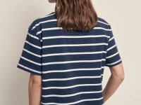 Футболка свободного силуэта в полоску