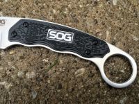 Нож с фиксированным клинком Gambit 6.6 см - SOG GB1001, сталь 7Cr17MoV, рукоять пластик GRN