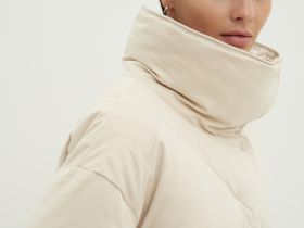 Куртка из хлопка с воротником-стойкой