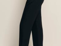 Брюки прямого кроя с добавлением льна