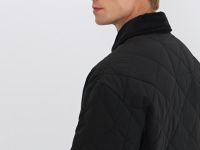 Лёгкая утеплённая куртка, Черный