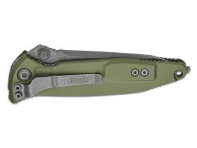 Складной нож Microtech Socom Elite T/E 161-10APOD, сталь M390, рукоять алюминий, зеленый