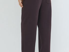 Широкие трикотажные брюки Wide leg, Фиолетовый