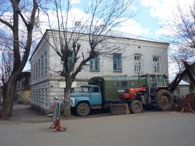 Дом, где 7.11.1917 года был создан военно-революционный комитет, чрезвычайная комиссия (ЧК) и провозглашена Советская власть в городе Котельниче