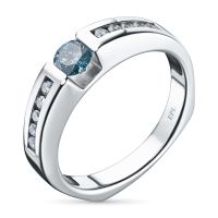 Кольцо из белого золота э0912кц05150600_blue