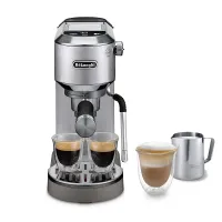 Кофеварка рожковая De'Longhi Dedica Duo EC890.M (Silver)