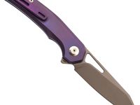 Складной нож Dr.Tech D4281P, сталь M390, рукоять TC4, фиолетовый