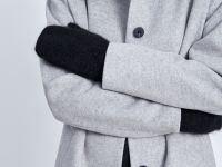 Вязаные варежки с шерстью и ангорой