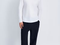 Спортивные брюки широкого кроя на высокой посадке