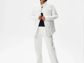 Женская стёганая куртка Lacoste с нагрудными карманами