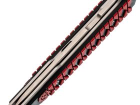 Нож Mr.Blade Hokku D2 SW G10 black red складной с чехлом