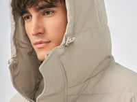 Утеплённая куртка с капюшоном и накладными карманами, Серый