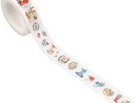 Клейкая лента декоративная MESHU "Cute toys", 1,5 см*3м