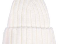 Шапка вязаная с отворотом для девочки