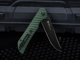 Нож складной Ruike P122-MG, сталь 14C28N, рукоять микарта, зеленый