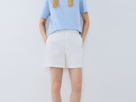 Шорты из хлопка, Белый