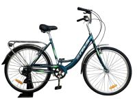 Женский велосипед Stels Legenda 290 V 26, год 2025, цвет Синий-Зеленый, ростовка 19