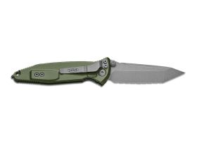 Складной нож Microtech Socom Elite T/E, сталь M390, рукоять алюминий/кратон, зеленый