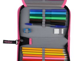 Пенал текстильный с наполнением для девочек