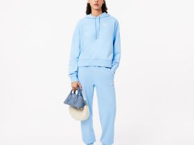 Женская флисовая толстовка Lacoste оверсайз