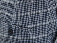 Зауженные брюки в клетку на средней посадке