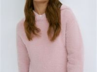 Худи с пушистым эффектом для девочек, Розовый