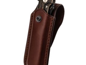 Чехол для складного ножа/мультитула на пояс, 130 мм, коричневый