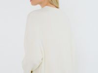 Платье-свитер с содержанием шерсти, Бежевый