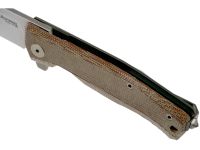 Складной нож LionSteel MT01 CVN, сталь M390, рукоять Natural canvas micarta