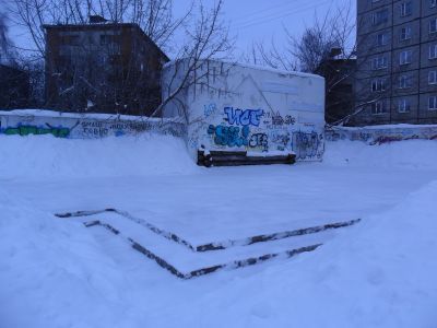 Место домика с мезонином, где  ожидал В.И. Ленин встречи с  Федосеевым в 1893 году