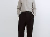 Рубашка из ткани оксфорд, Коричневый