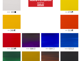 Набор акрила Talens "Amsterdam" 12 цв стандарт